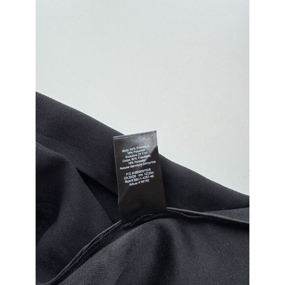 Aritzia BABATON Power Waist Black Crepe Open Cropped Blazer Jacket, Size 4 - Picture 10 of 15